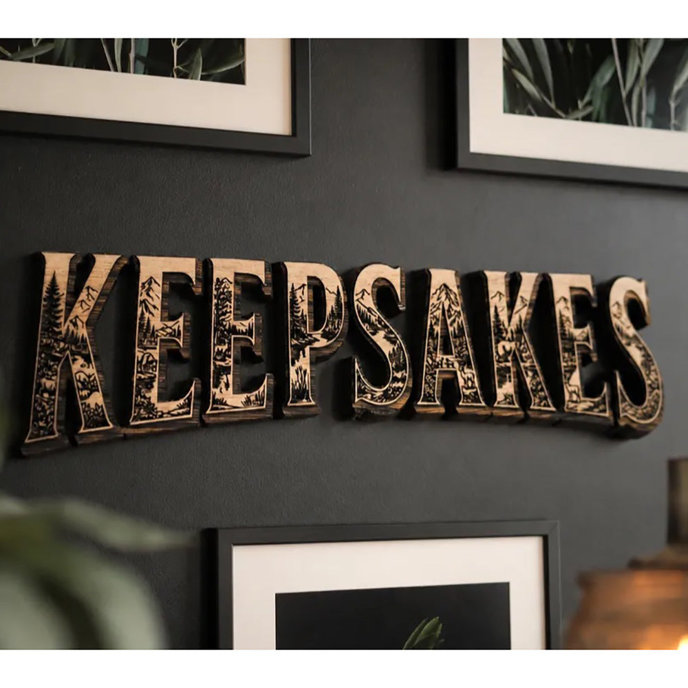 Keepsakes Logo Wall Sign - Glowforge