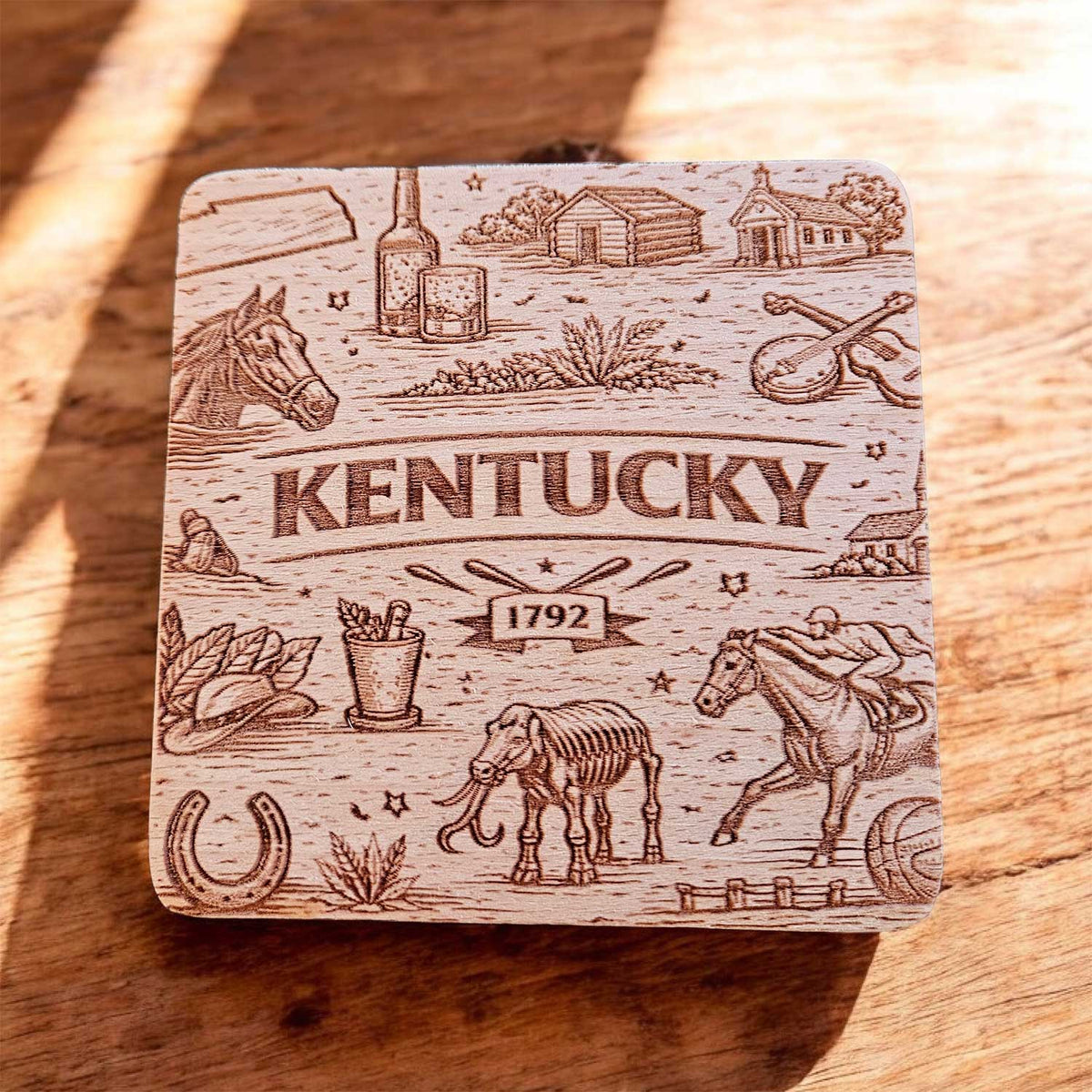 Kentucky Coaster Design - Glowforge