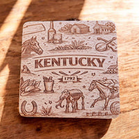 Kentucky Coaster Design - Glowforge