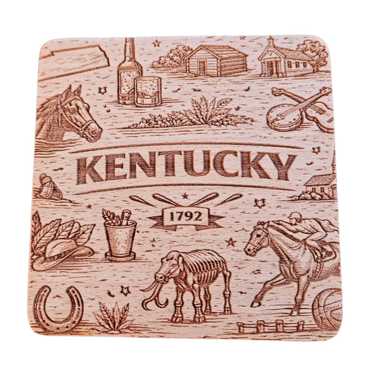 Kentucky Coaster Design - Glowforge
