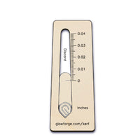 Kerf Measuring Tool - Inches
