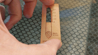 Kerf Measuring Tool - Metric - Glowforge