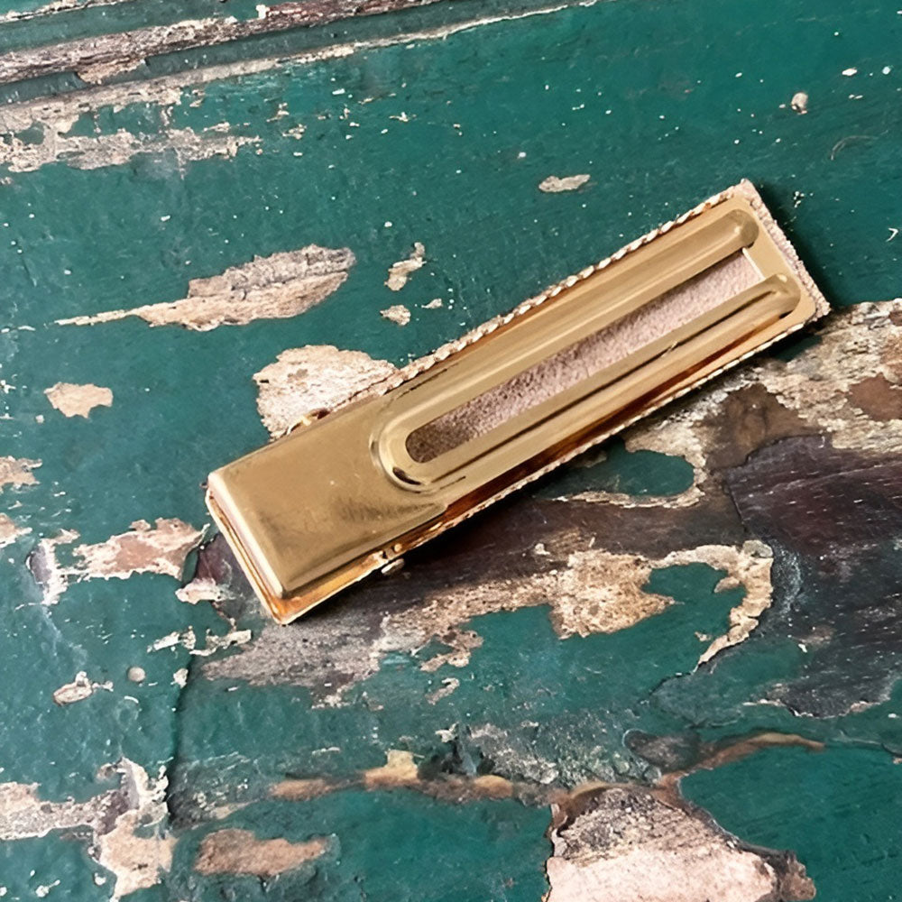 Kick Off Leather Barrette - Glowforge