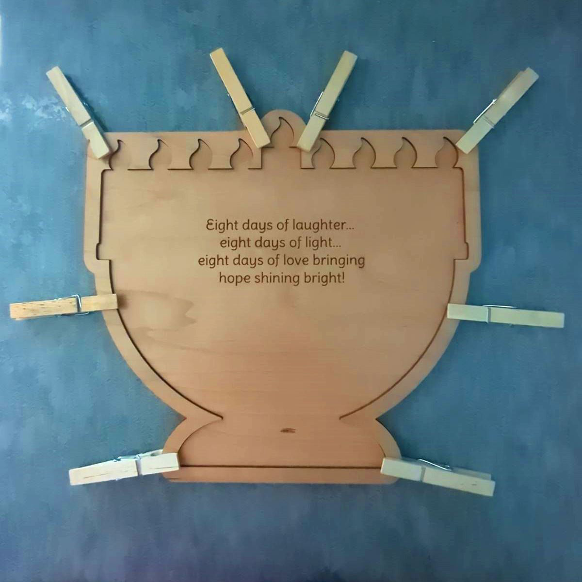 Kids Hanukkah Jigsaw Puzzle with Tray - Personalized Family Activity - Glowforge