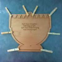 Kids Hanukkah Jigsaw Puzzle with Tray - Personalized Family Activity - Glowforge