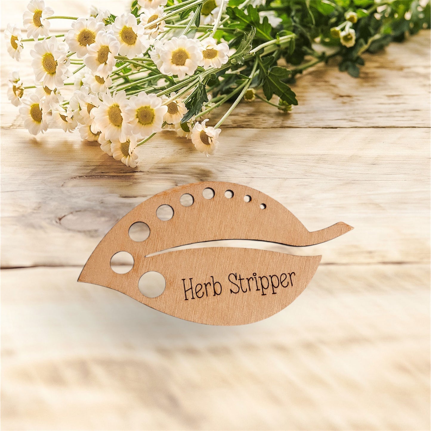 Kitchen Herb Stripper Leaf Guide- Glowforge