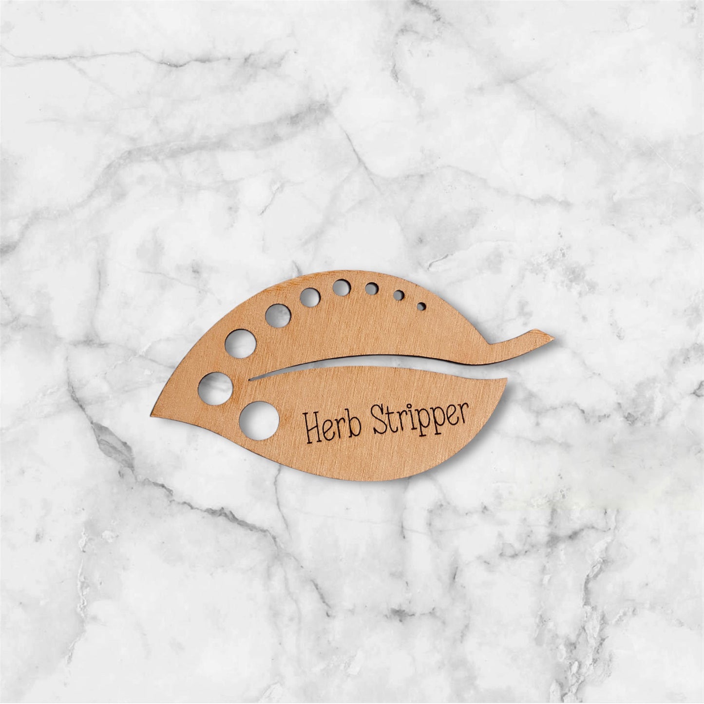 Kitchen Herb Stripper Leaf Guide - Glowforge