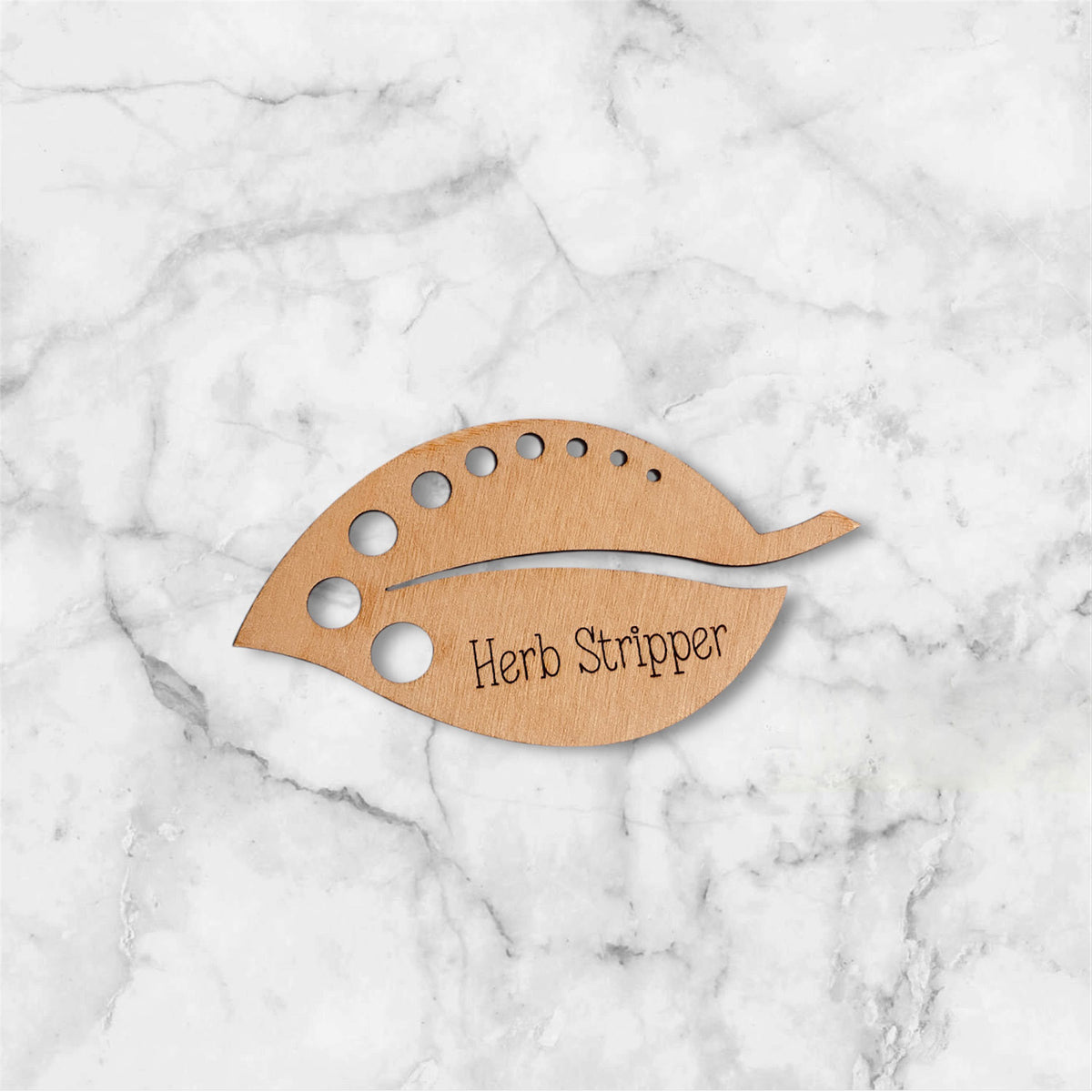Kitchen Herb Stripper Leaf Guide - Glowforge