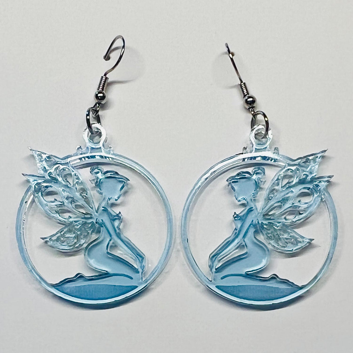 Kneeling Fairy Earrings - Glowforge