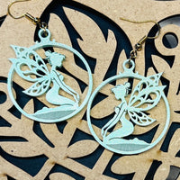 Kneeling Fairy Earrings - Glowforge