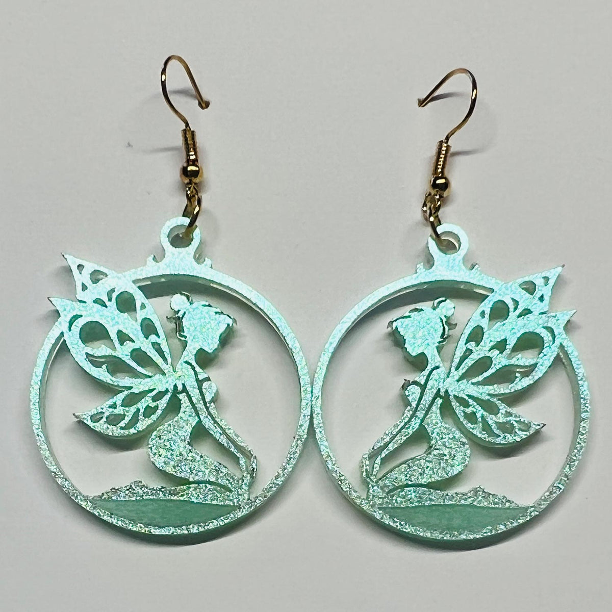 Kneeling Fairy Earrings - Glowforge