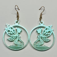 Kneeling Fairy Earrings - Glowforge