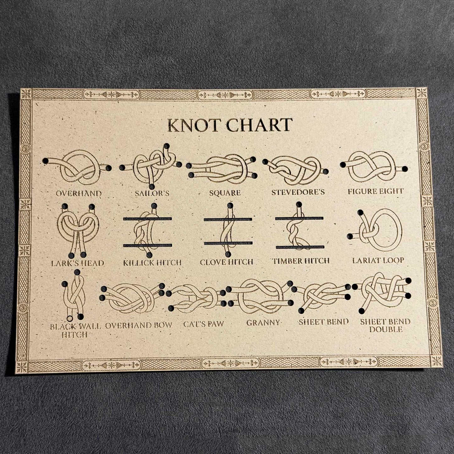 Knot Chart Art & Game - Glowforge