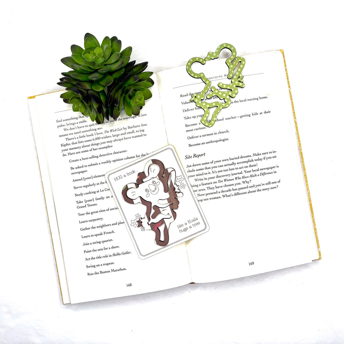 Koala Bear Shaped Bookmark with Card Backer - Paperclip - Snack Bag Closure - Glowforge