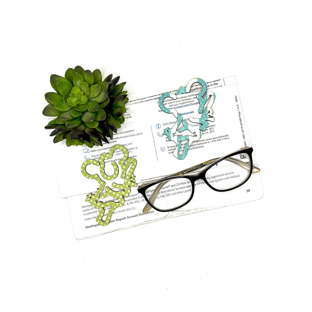 Koala Bear Shaped Bookmark with Card Backer - Paperclip - Snack Bag Closure - Glowforge