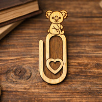 Koala Paperclip Bookmark - Glowforge