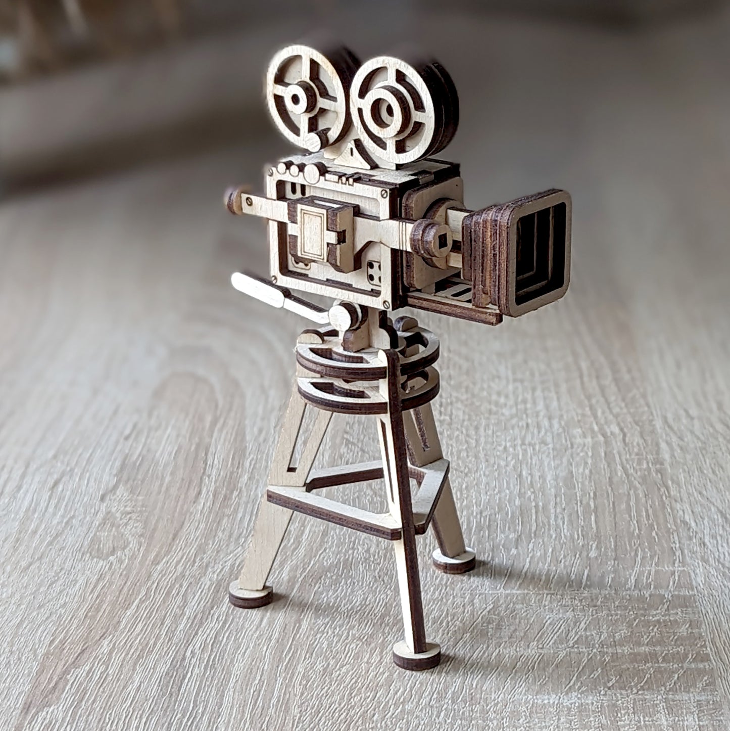 Miniature Retro Old Style Rotating Video Camera