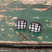 Lattice Octagon Stud Earrings - Glowforge