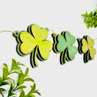 Layered 3-Leaf Clover St. Patrick’s Day Garland - Glowforge