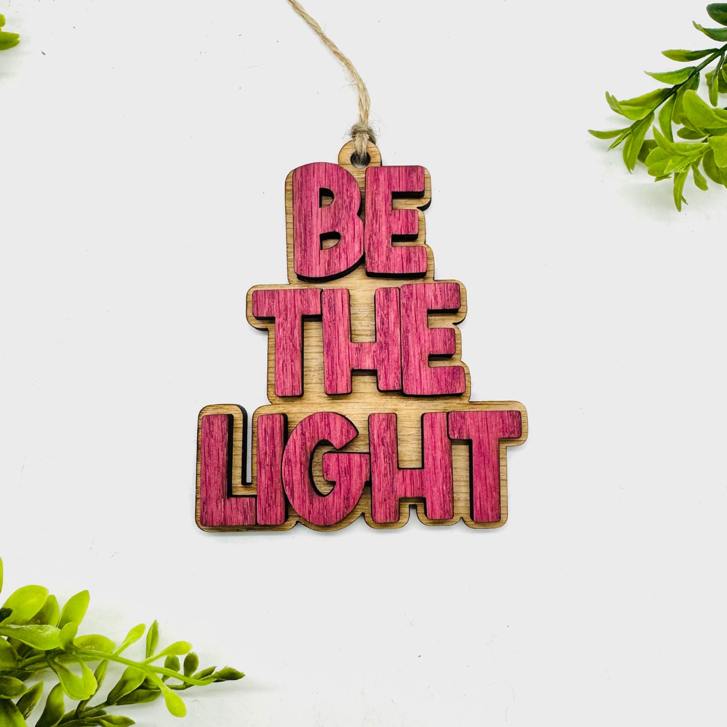 Layered BE THE LIGHT Charm - Glowforge