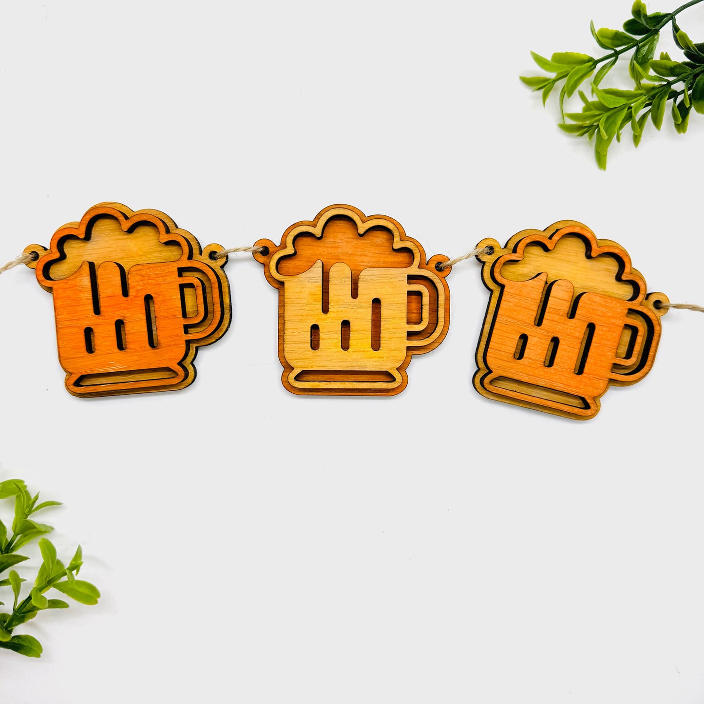 Layered Beer Mug St. Patrick’s Day Garland - Glowforge