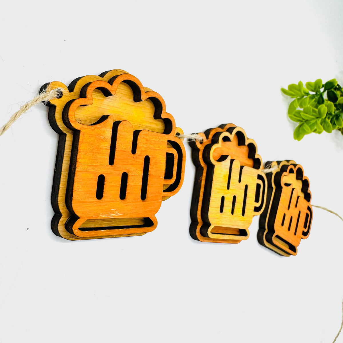 Layered Beer Mug St. Patrick’s Day Garland - Glowforge