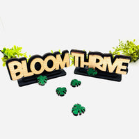 Layered Bloom + Thrive Table Signs (Set of 2)