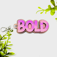 Layered BOLD Word Keychain - Glowforge