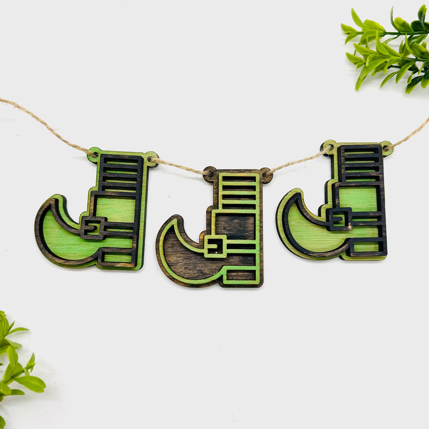 Layered Boot St. Patrick’s Day Garland - Glowforge
