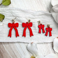Layered Bow Dangle Earrings with Petite and Statement Styles (Set of 2) #2 - Glowforge