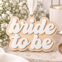 Layered Bride to Be Ornament - Glowforge