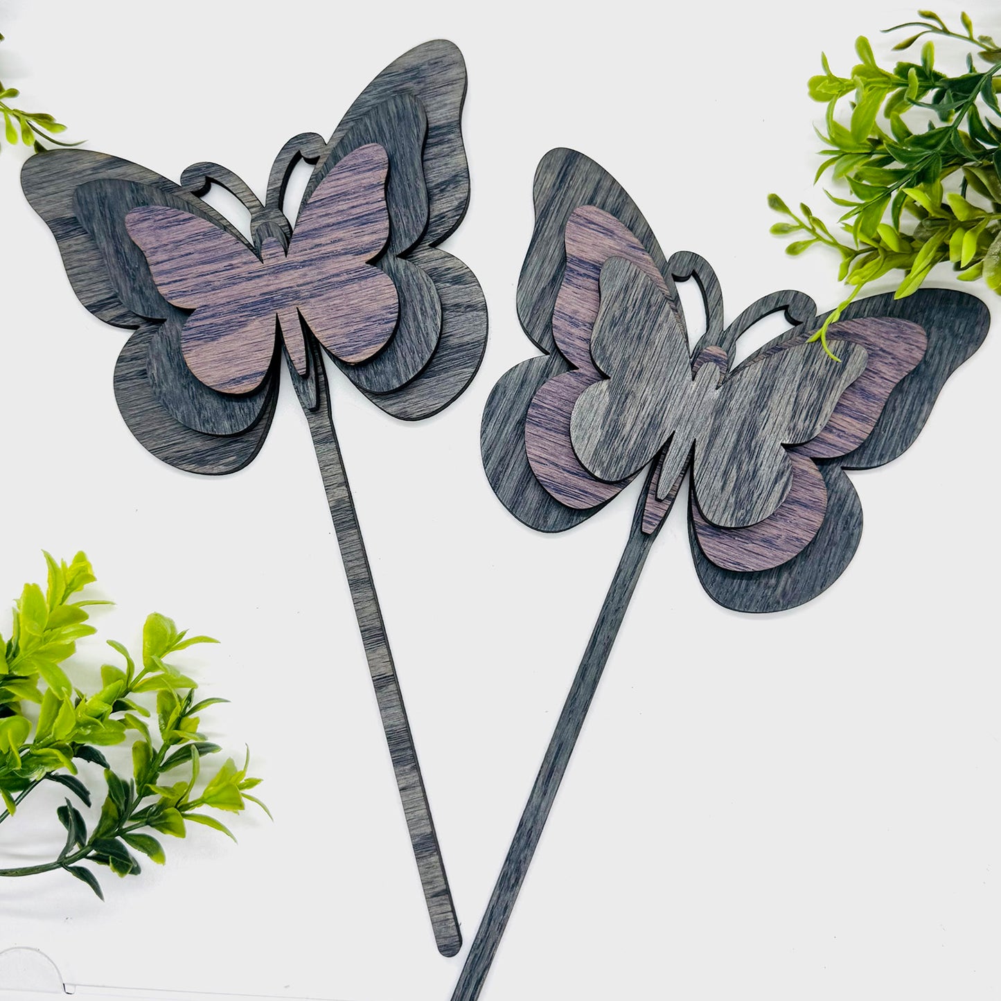 Layered Butterfly Garden Stakes - Glowforge