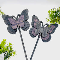Layered Butterfly Garden Stakes - Glowforge