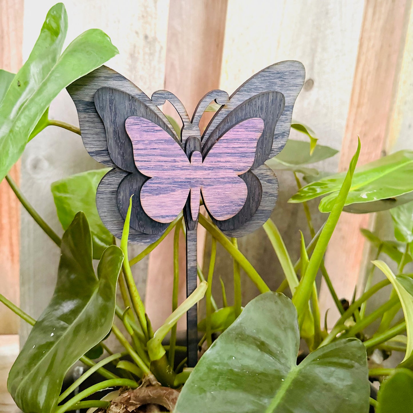 Layered Butterfly Garden Stakes - Glowforge