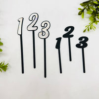 Layered Cake Number Toppers 0–9 & Cupcake Toppers 0-9 (2 Sets of 10) - Glowforge