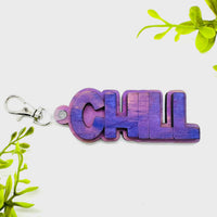 Layered CHILL Word Keychain - Glowforge