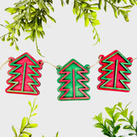 Layered Christmas Tree Garland #4 - Glowforge