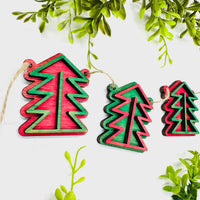 Layered Christmas Tree Garland #4 - Glowforge