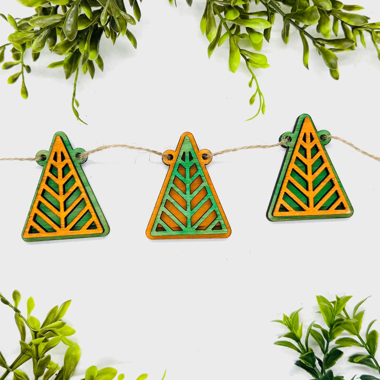 Layered Christmas Tree Garland #7 - Glowforge