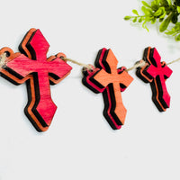 Layered Easter Cross #2 Garland Banner - Glowforge