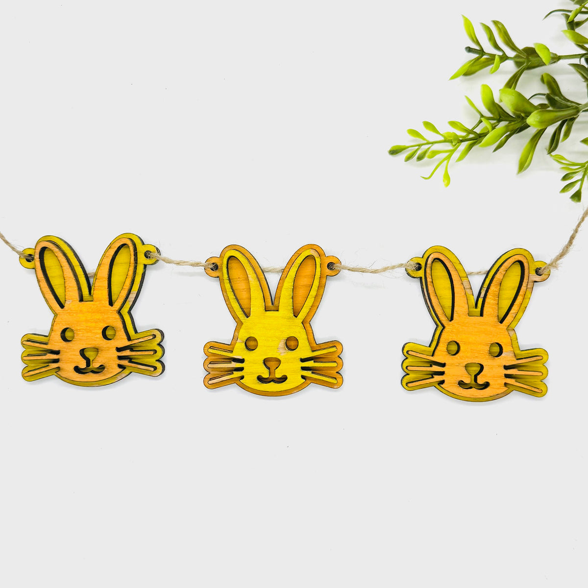 Layered Easter Bunny Garland Banner - Glowforge