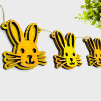 Layered Easter Bunny Garland Banner - Glowforge