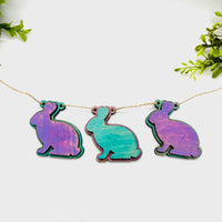 Layered Easter Bunny Garland Banner - Spring Decor Bunny Banner #1 - Glowforge