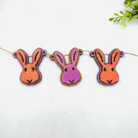 Layered Easter Bunny Garland Banner - Spring Decor Bunny Banner #2 - Glowforge