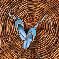 Layered Flip‑Flop Dangle Earrings - Glowforge