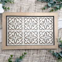 Layered Floral Cutout Catchall Tray - Glowforge