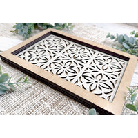 Layered Floral Cutout Catchall Tray - Glowforge