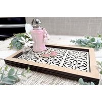 Layered Floral Cutout Catchall Tray - Glowforge
