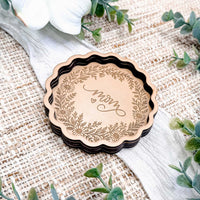 Layered Floral Mom Trinket Dish - Glowforge