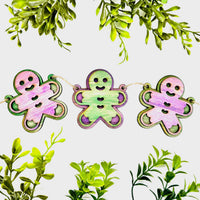 Layered Gingerbread Garland Christmas Banner - Glowforge